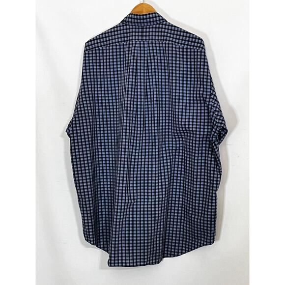 Ralph Lauren Men's Short Sleeve Blue Plaid Blake 100% Cotton Pre-Owned - Picture 2 of 8